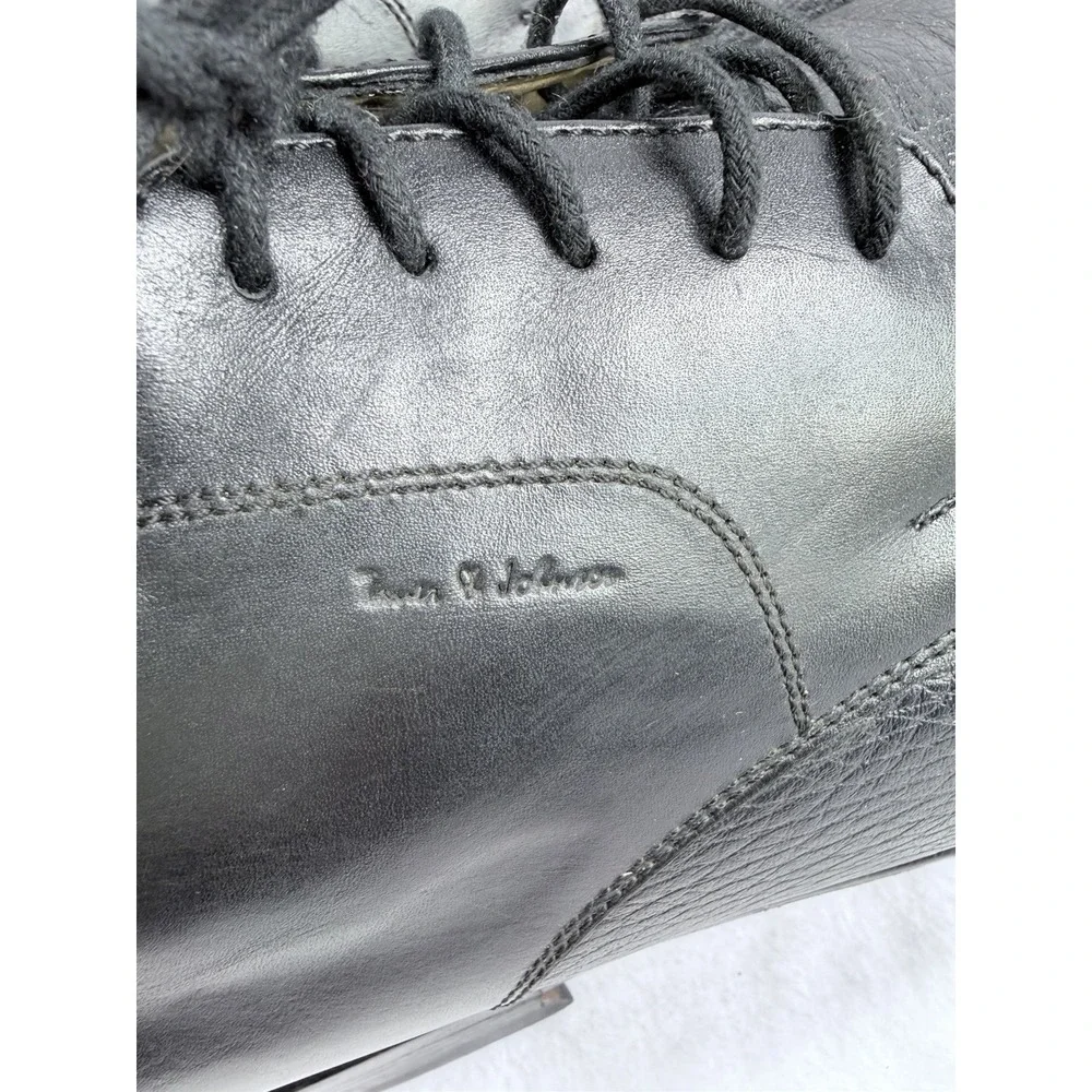 VTG Tauer & Johnson Men's 9 2E Black Leather Cap Toe Oxford Dress Shoes 1990 Mex